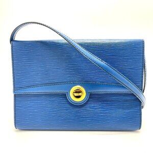 LOUIS VUITTON M52575 Epi Arsch Shoulder Bag Epi Leather blue